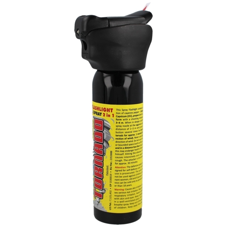 Gaz pieprzowy ESP Police Tornado Spray & Flashlight 100ml (SFL-01-100)