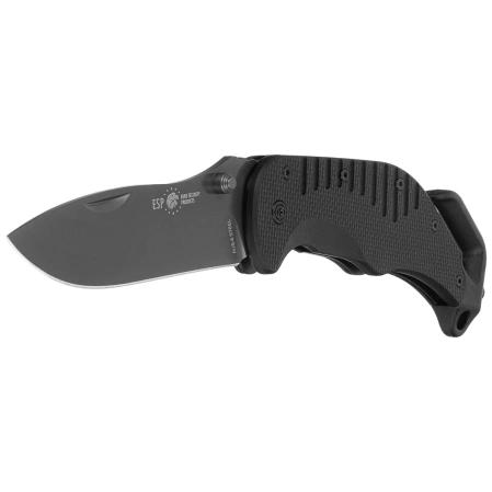 ESP RK-01 Rescue Knife Black PA66 Polyamide, Titanium Gray PVD AUS-8