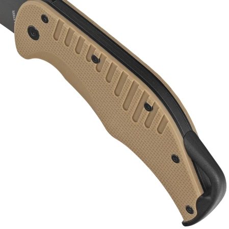 ESP EK-KB-01 Knife Khaki/Black PA66 Polyamide, Titanium Gray PVD AUS-8