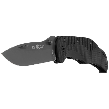 ESP EK-BB-01 Knife Black PA66 Polyamide, Titanium Gray PVD AUS-8