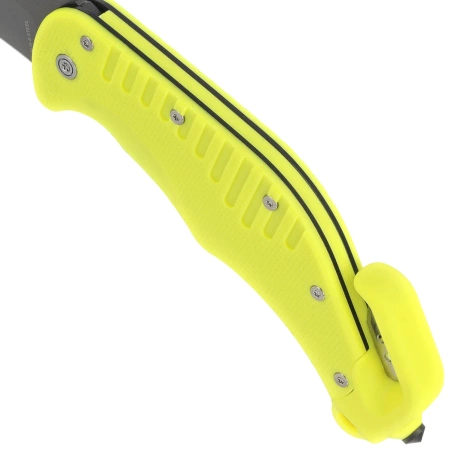 ESP RKY-01 Rescue Knife Yellow PA66 Polyamide, Titanium Gray PVD AUS-8