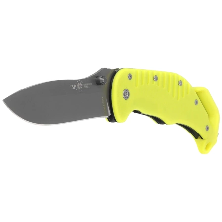 ESP RKY-01 Rescue Knife Yellow PA66 Polyamide, Titanium Gray PVD AUS-8